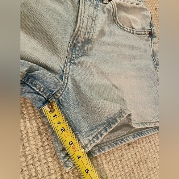 Zara High Waisted Mom Jean Short - Picture 6 of 7